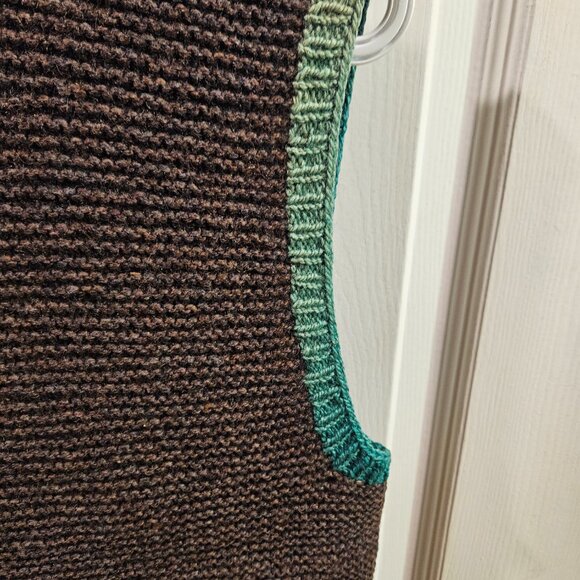 Vintage Mens tight weave woolen vest - Picture 15 of 16